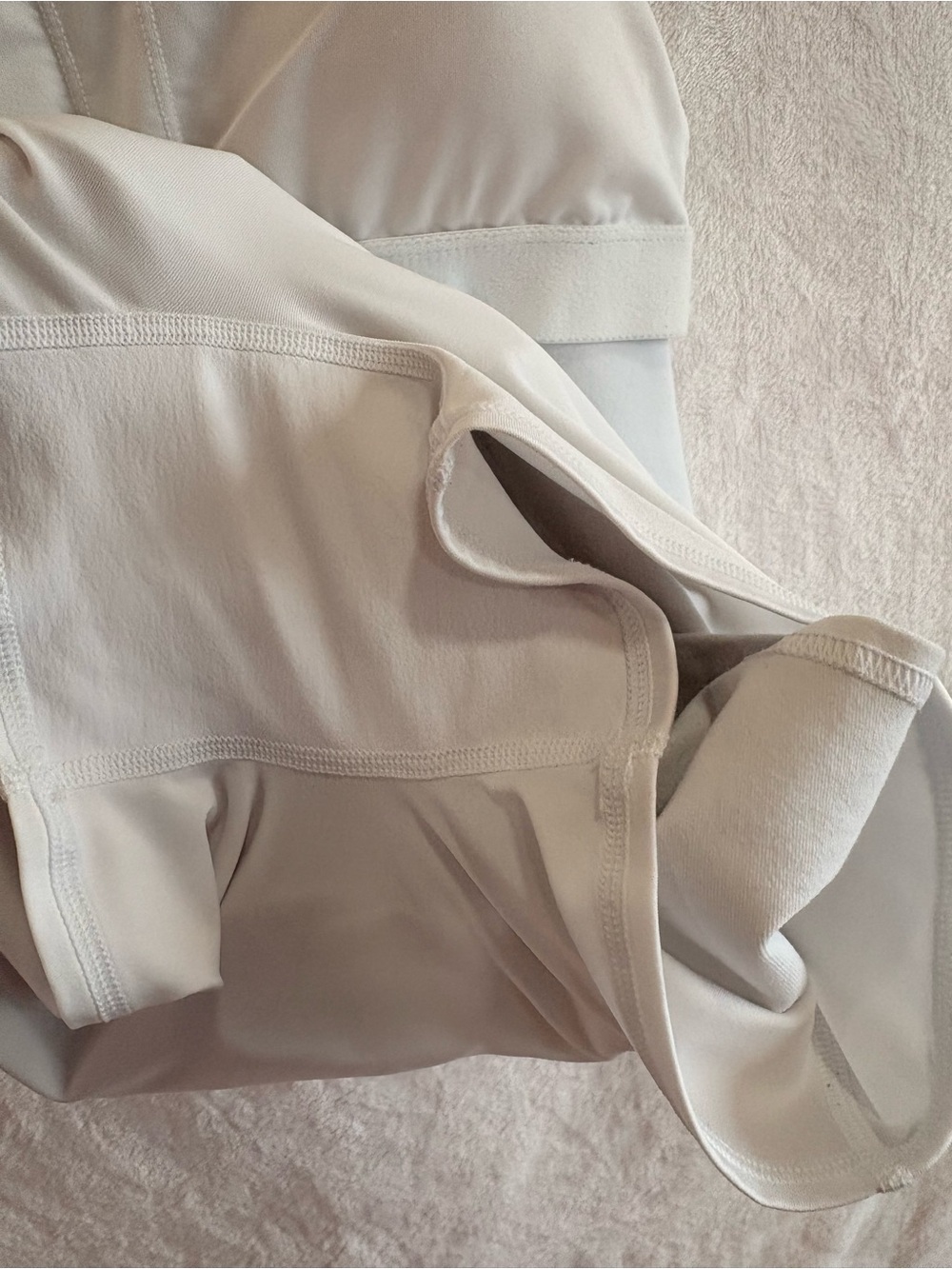 Alo Yoga White Tennis Dress Romper Built In Shorts Shelf Bra Women's Small - Picture 10 of 14